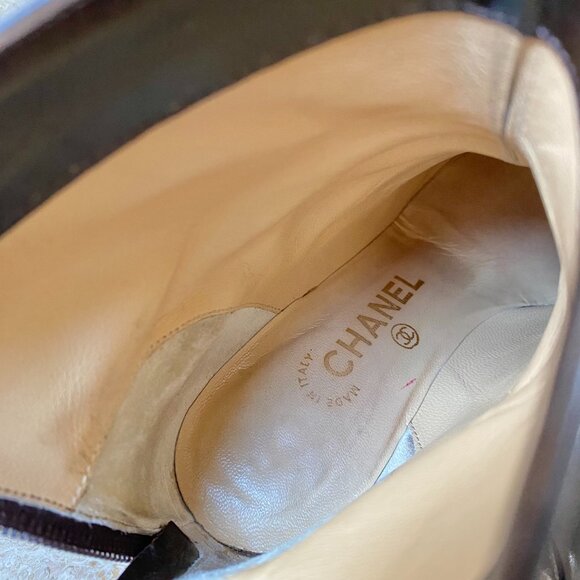 Vintage Chanel Mesh CC Ankle Boots - Picture 9 of 9